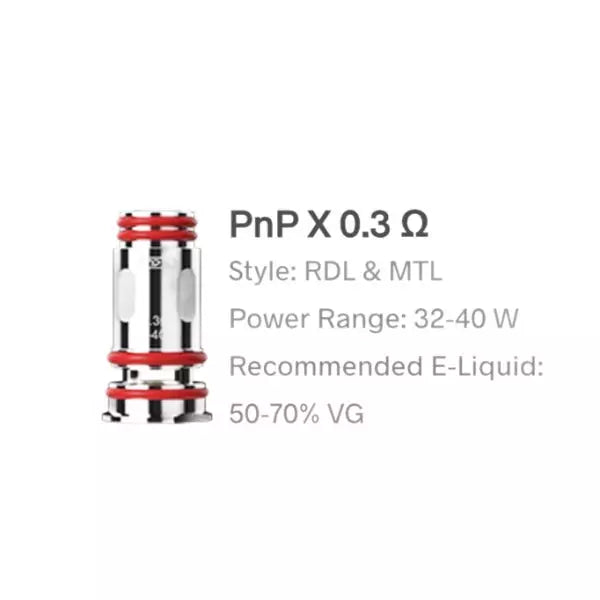 คอยล์บุหรี่ไฟฟ้า VOOPOO - PnP Replacement Coils - PnP-X 0.3ohm / Pack of 5 – Thai Vape Shop