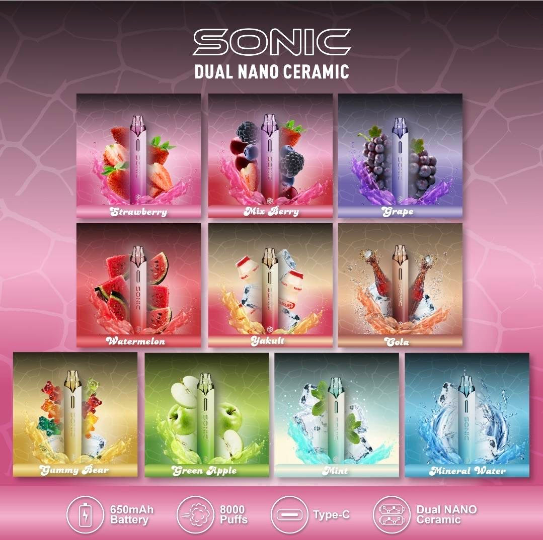 พอตใช้แล้วทิ้ง Sonic Nano - 8000 คำ