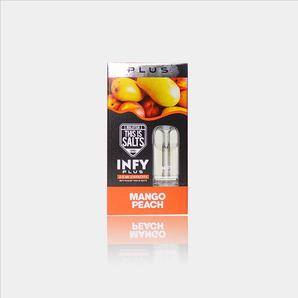 หัวพอต หัวพอต INFY Plus 2.5 ml. - Mango Peach – Thai Vape Shop