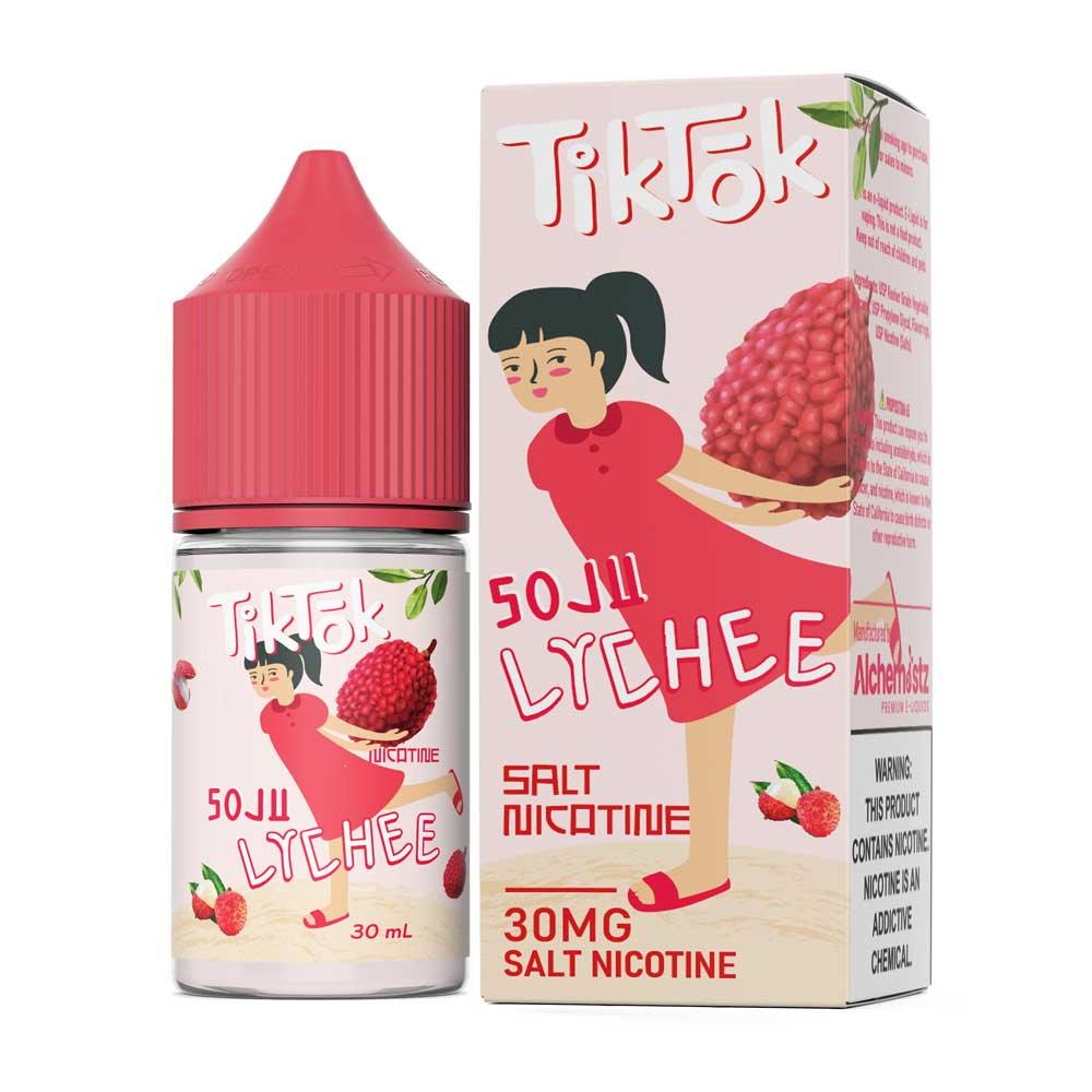 TikTok Salt E-Liquid - Soju Lychee - 30ml - น้ำยาบุหรี่ไฟฟ้า - Thai Vape Shop
